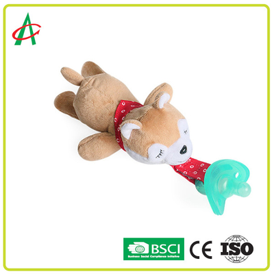 Certificat lavable de Toy Pacifier Clip CE/BSCI de peluche de tétine