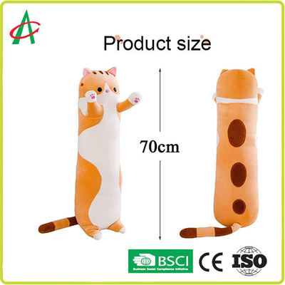 Bande dessinée Cat Pillow de peluche de décoration de Chambre d'ODM d'OEM 70cm