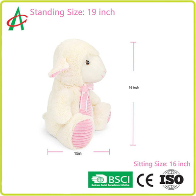 Aucun jouet de peluche de moutons de velours de picovolte de coton de l'irritation 20cm pp
