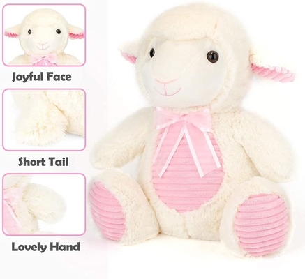 Aucun jouet de peluche de moutons de velours de picovolte de coton de l'irritation 20cm pp