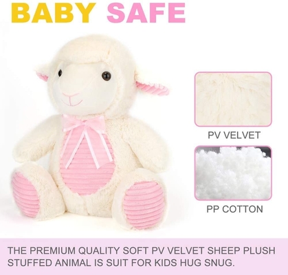 Aucun jouet de peluche de moutons de velours de picovolte de coton de l'irritation 20cm pp