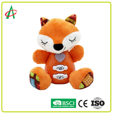 Jouets musicaux libres de peluche de Fox de BPA pour la formation sensorielle
